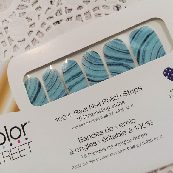 Color Street 100% Nail Polish Strips Game of Stones RARE FIND - Picture 4 of 7